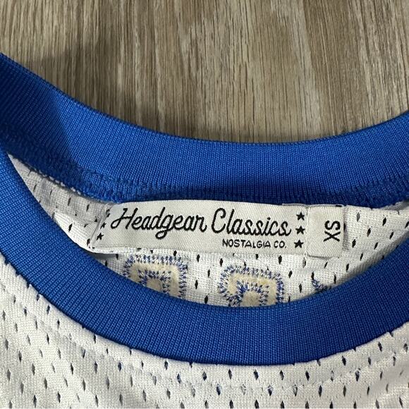 Headgear Classics Nipsey Crenshaw Hussle 60 Blue & White Cropped Jersey Size XS - Picture 3 of 6